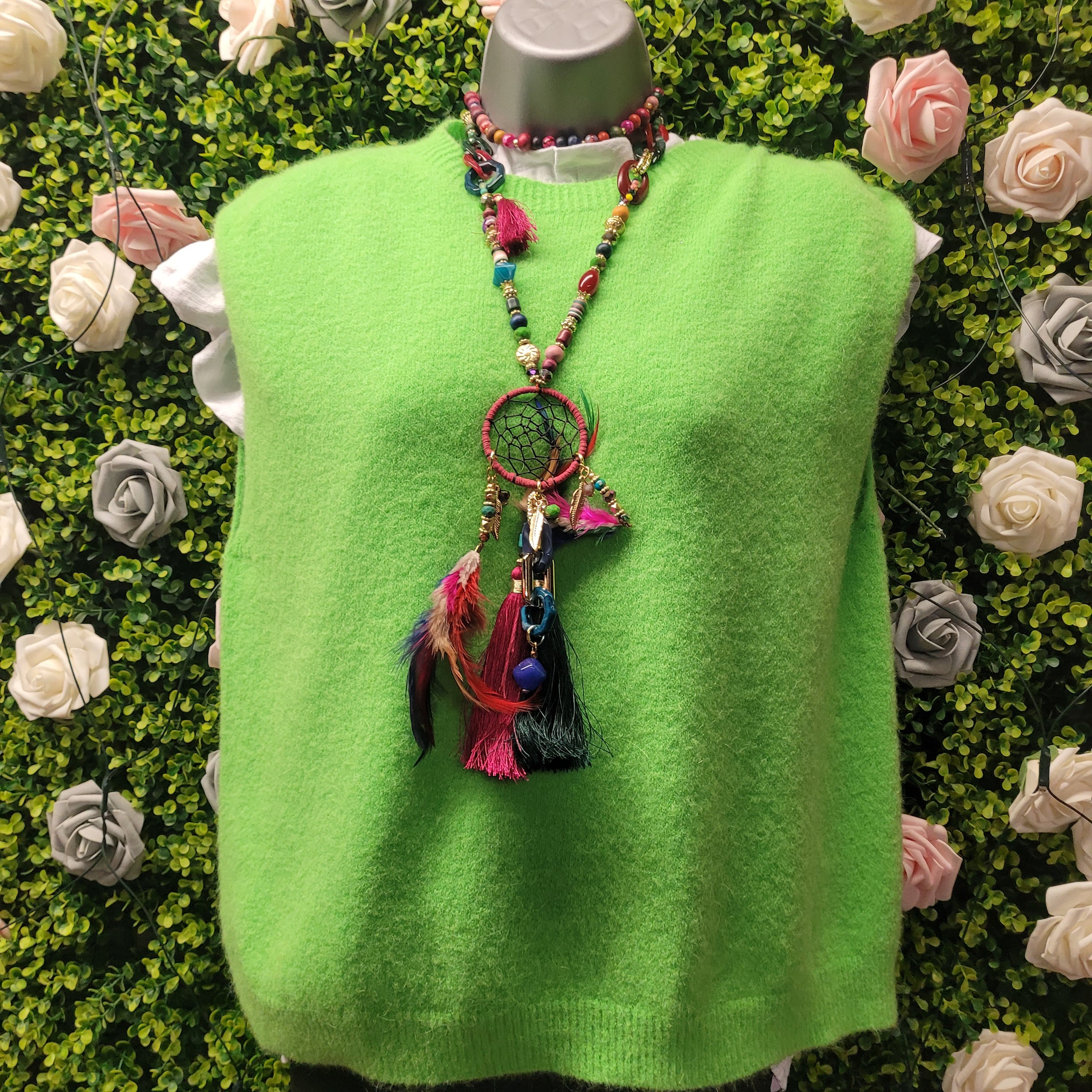 Henrietta Layering Tank Green