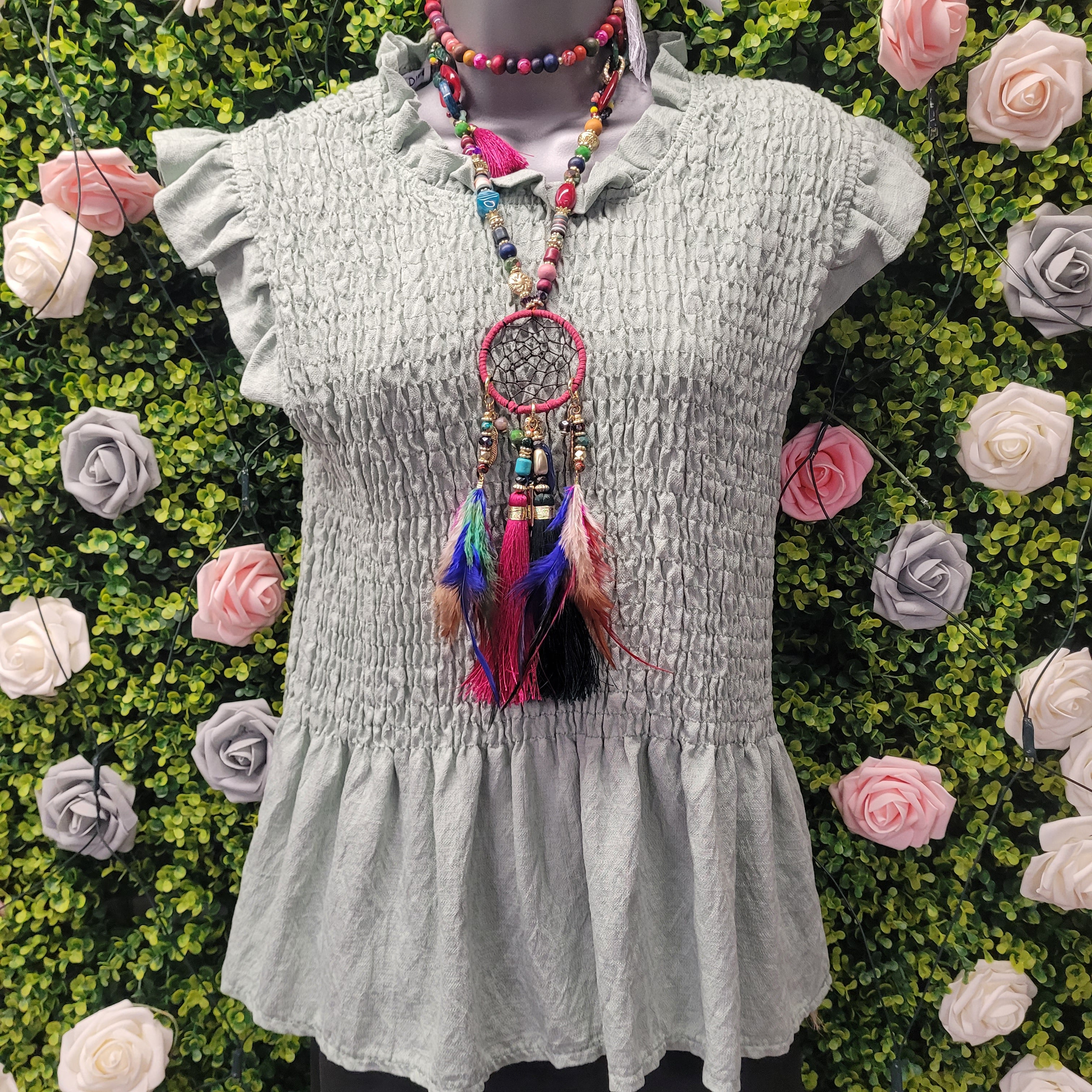 Gemima Frill Elastine Top