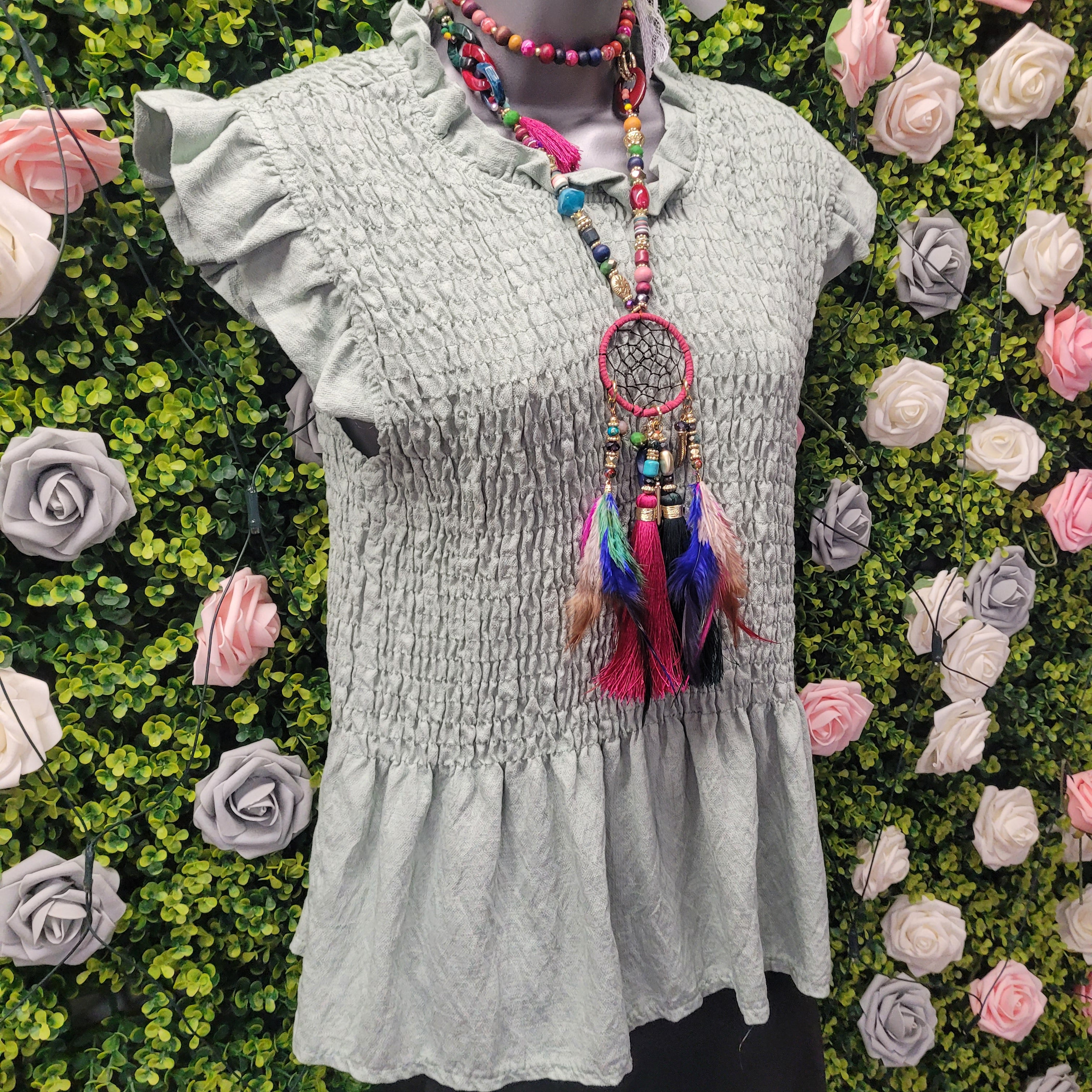 Gemima Frill Elastine Top