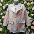 Petra Pink Parrot Backed Lightweight Blazer