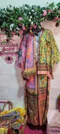 Style Queen Toucan Two Piece Over Sized Trouser/Shirt Set, Umber & Green Tones
