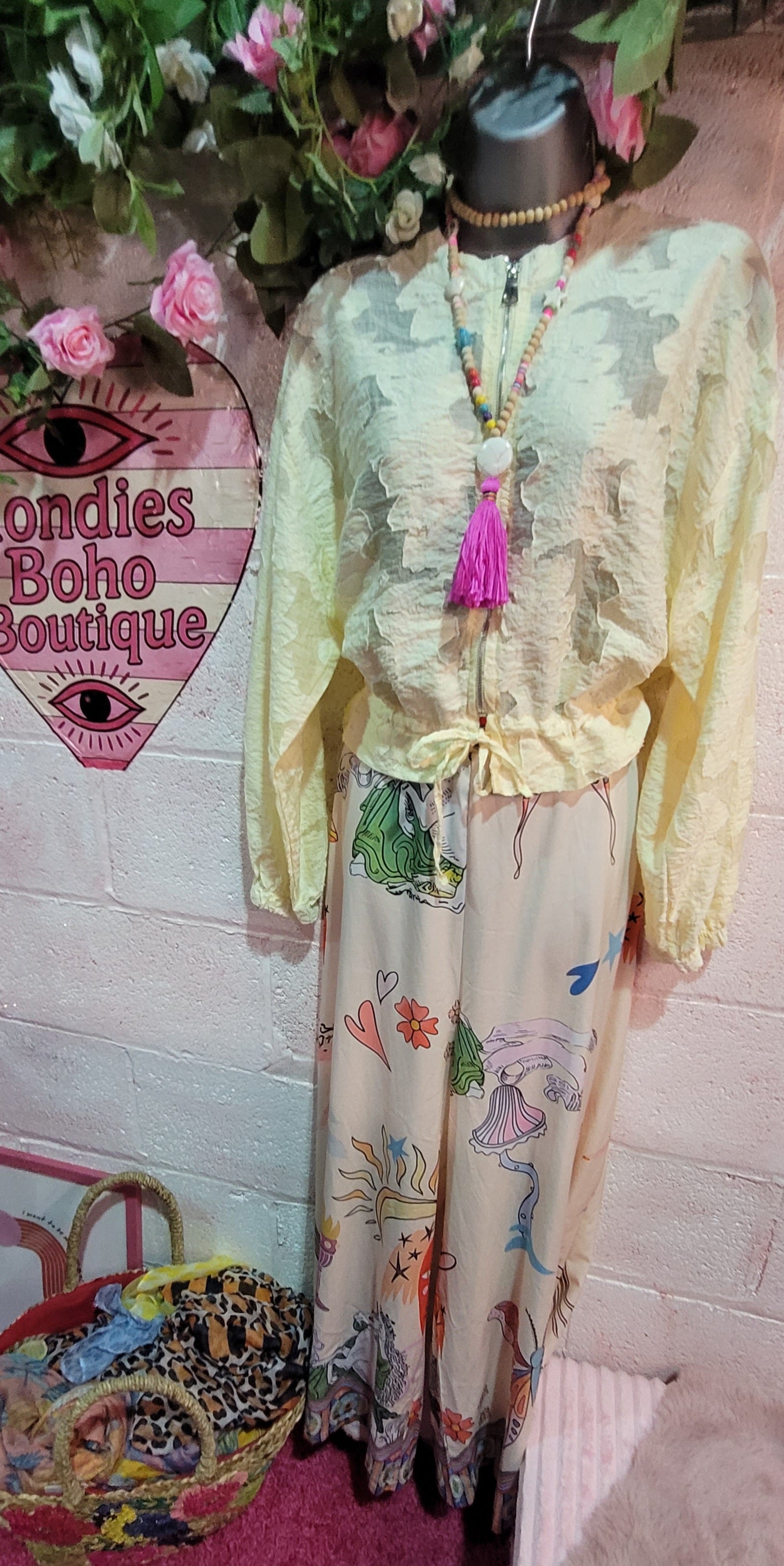 Lola Lightweight Lemon Bomber Jacket