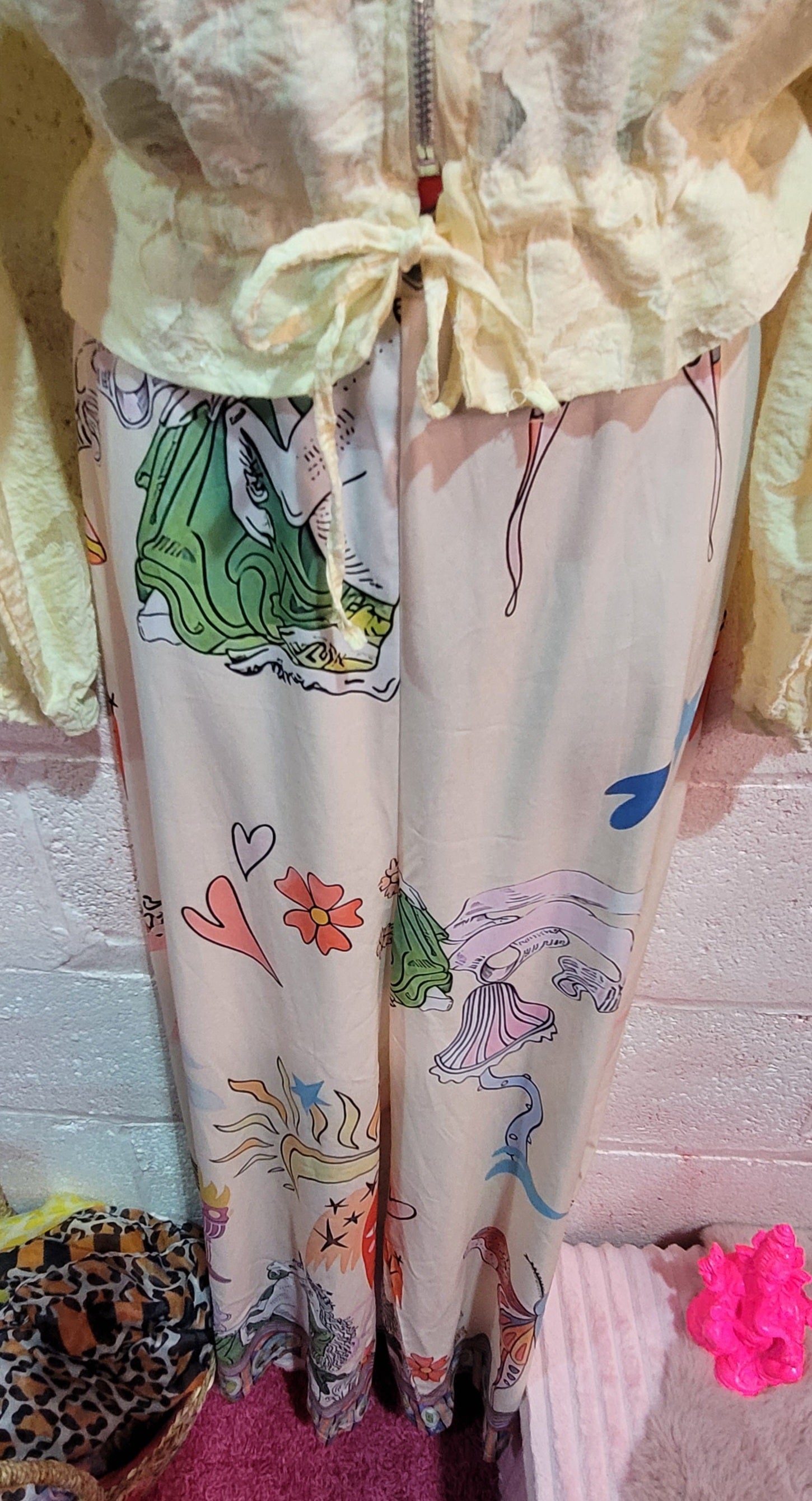 Cleopatra Wide Leg Trousers Ivory