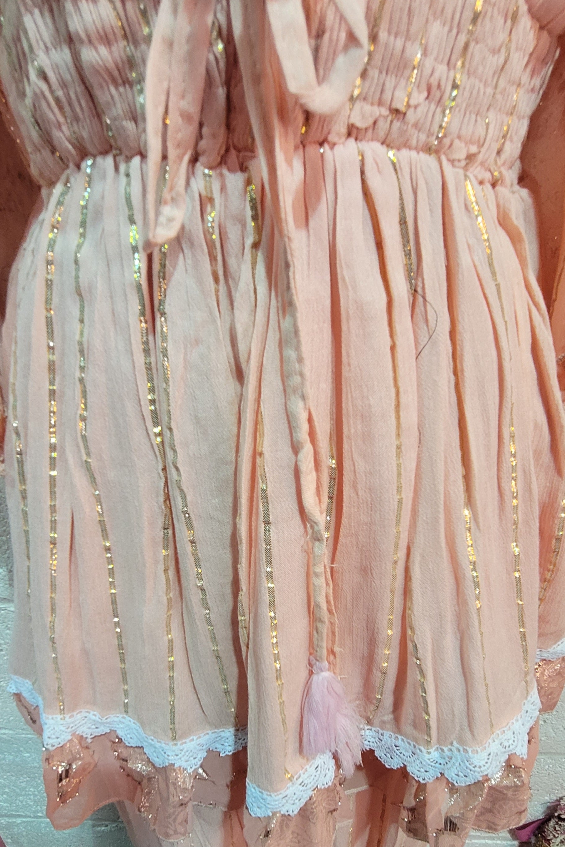 Seema Embellished Two Piece Trouser Set Peach