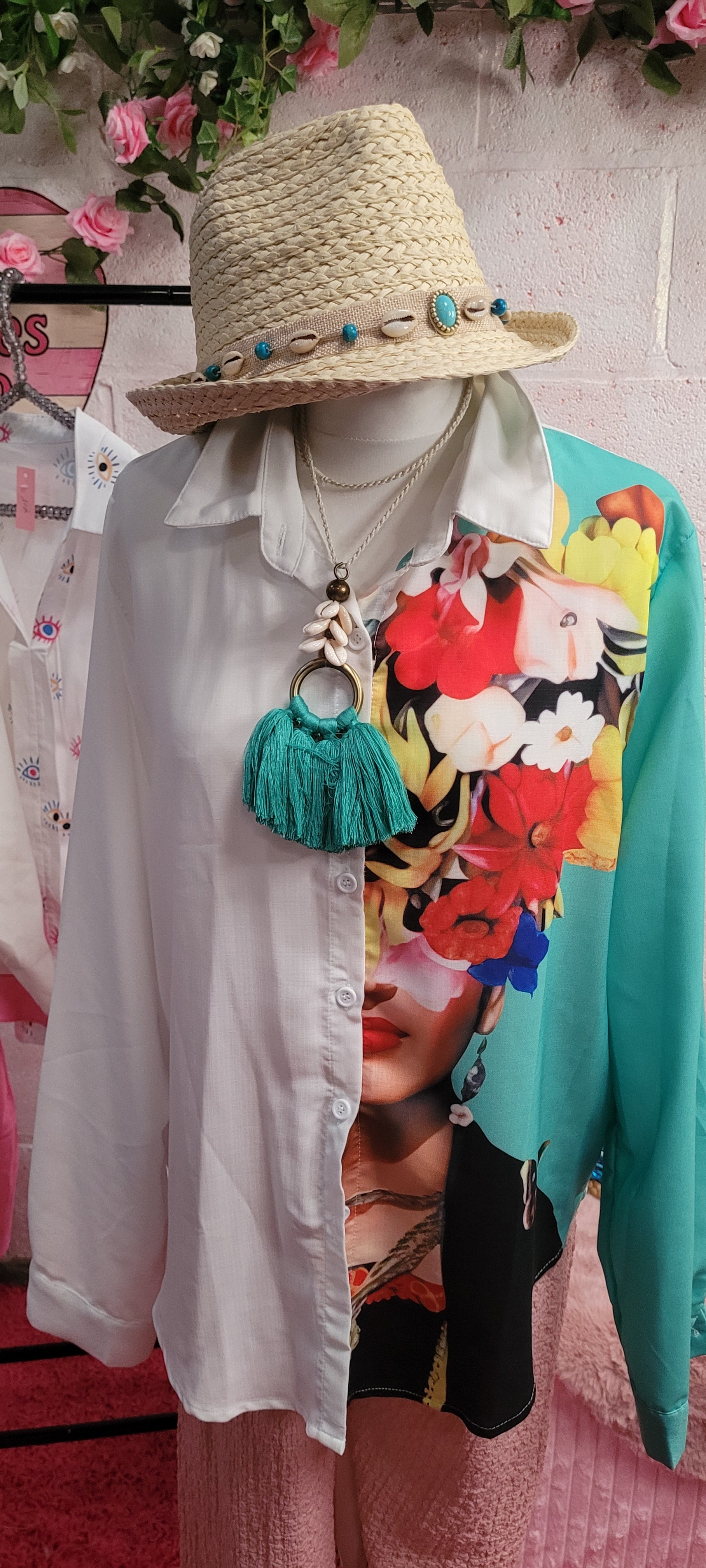 Frida Button Down Shirt Ivory