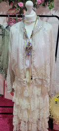 Serena Sequin Bomber Jacket Oatmeal