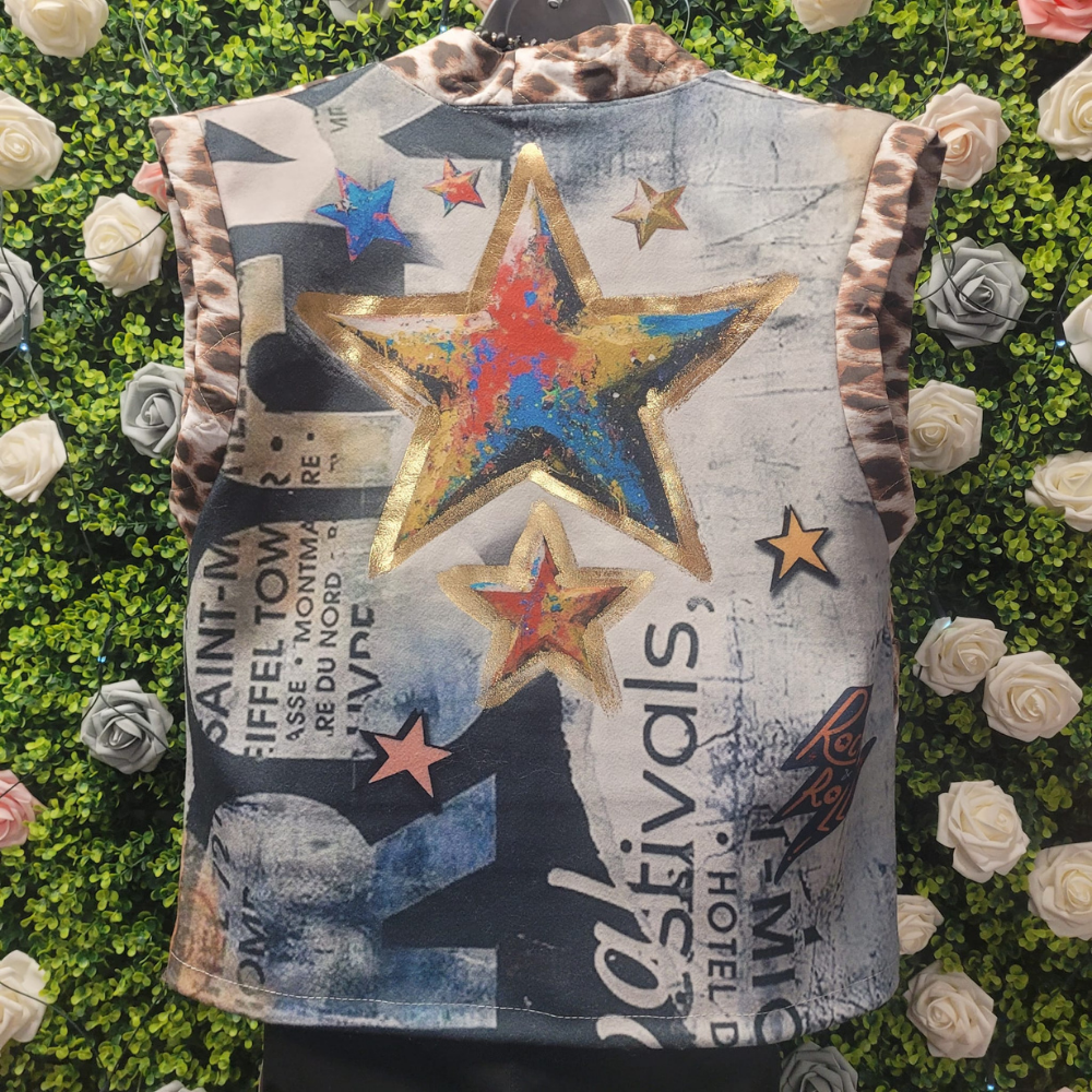 Festival Queen Leopard Star Gillet