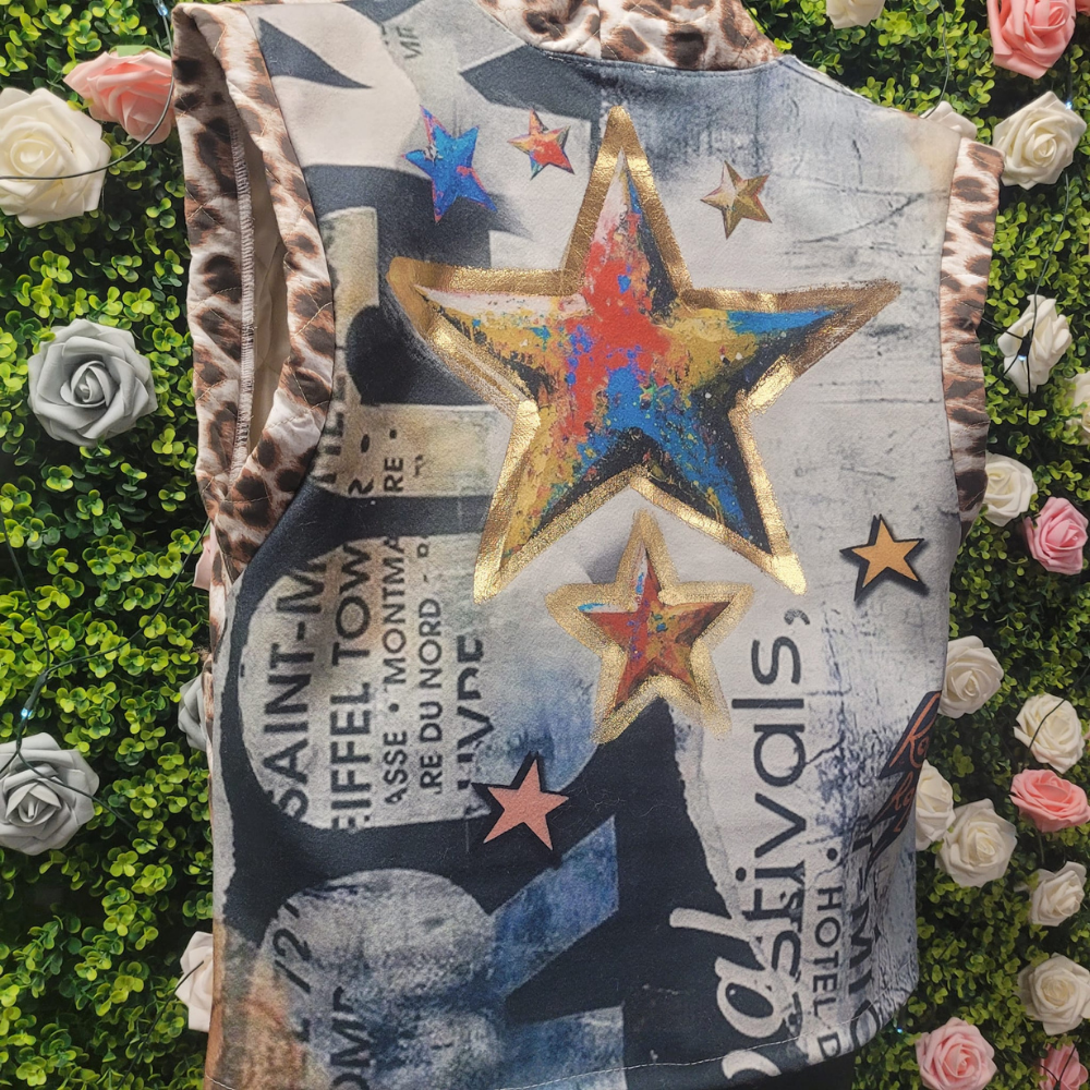 Festival Queen Leopard Star Gillet