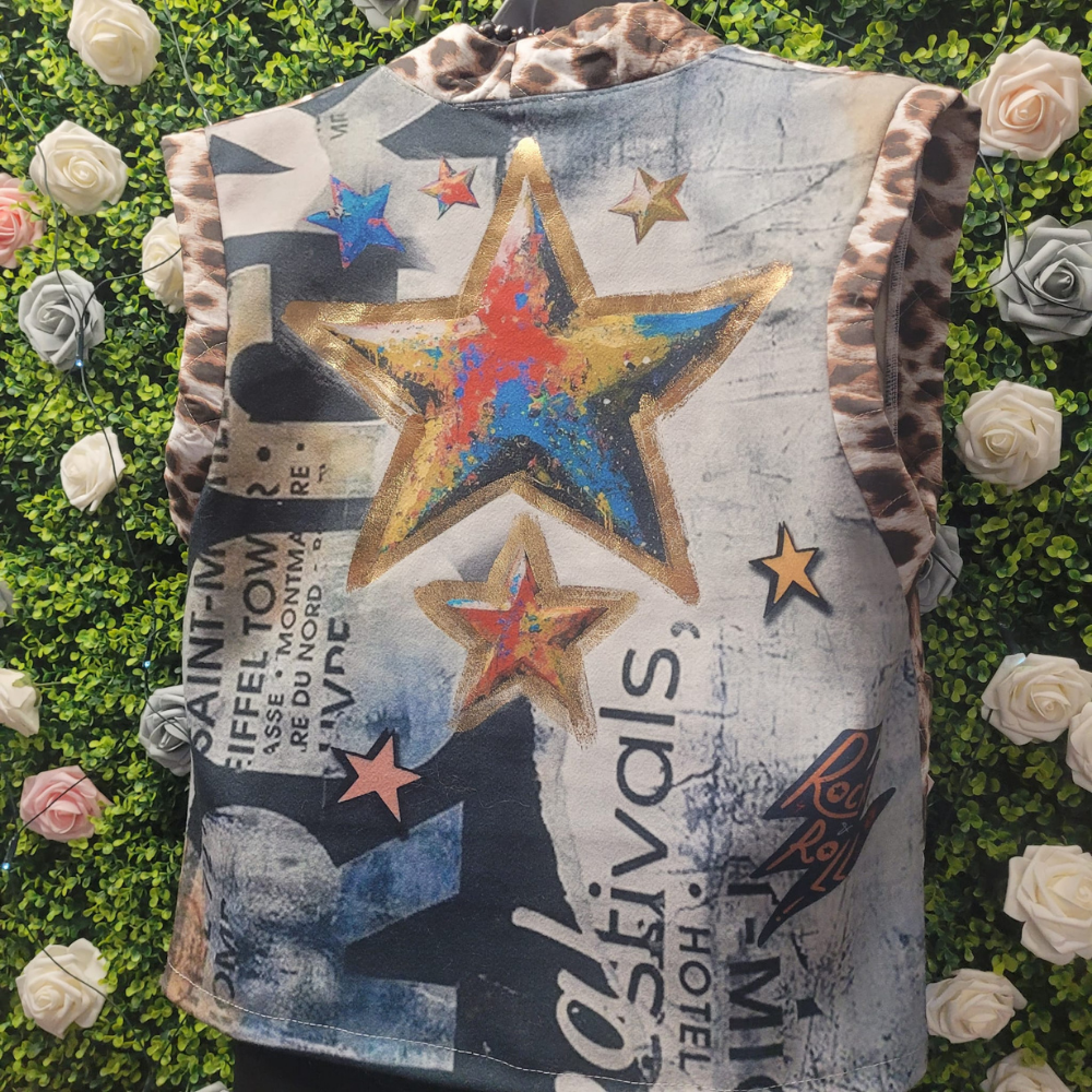 Festival Queen Leopard Star Gillet