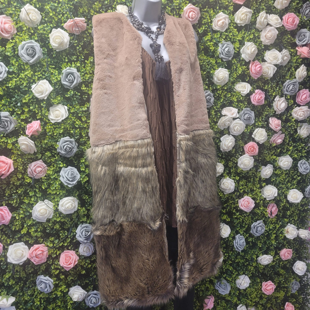 Rachel Faux Fur Eskimo Longline Gilet
