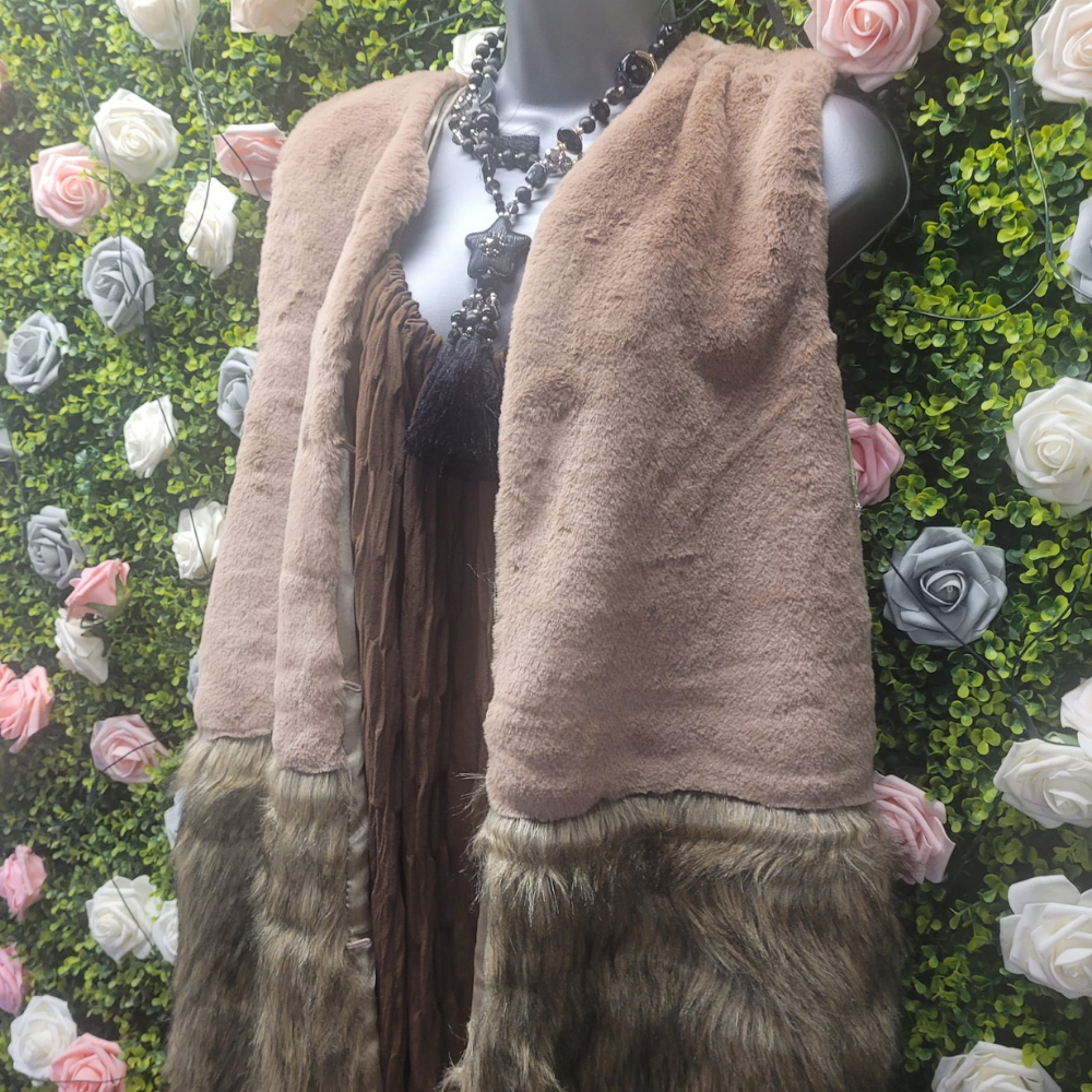 Rachel Faux Fur Eskimo Longline Gilet