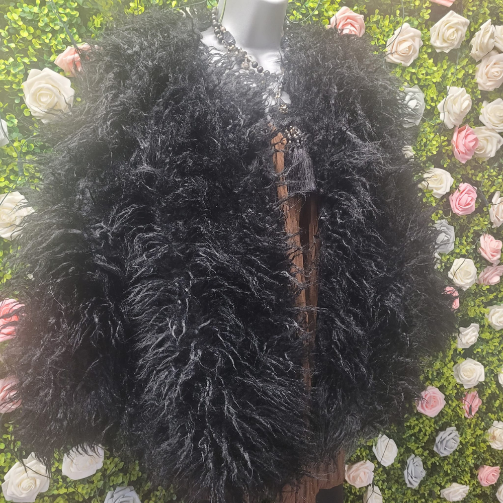 Blondie's Boho Shaggy Bomber