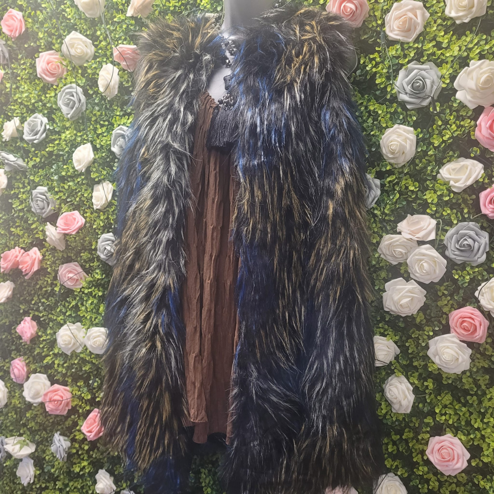 Blondie's Blue Betsy Faux Fur Gilet
