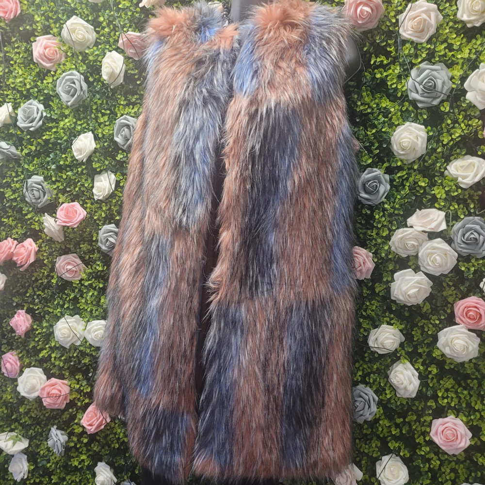 Saffy Faux Fur Longline Gilet