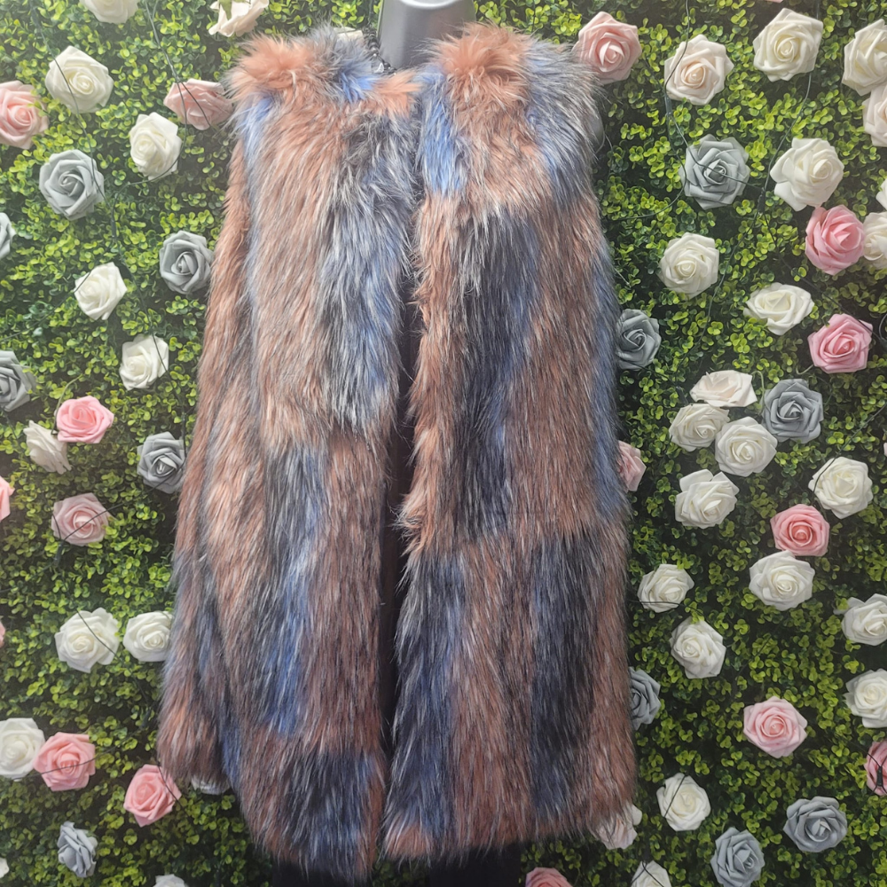 Saffy Faux Fur Longline Gilet
