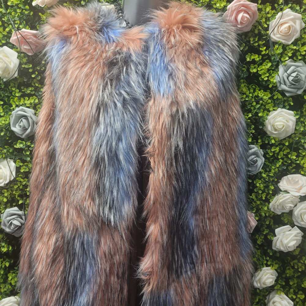 Saffy Faux Fur Longline Gilet