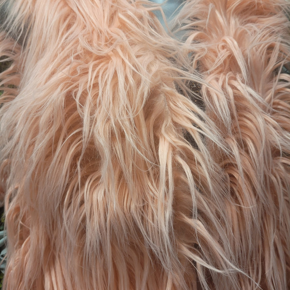 Disco Flamingo Longline Shaggy Gilet