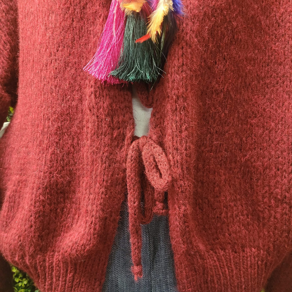 Pussybow Knit Cardi