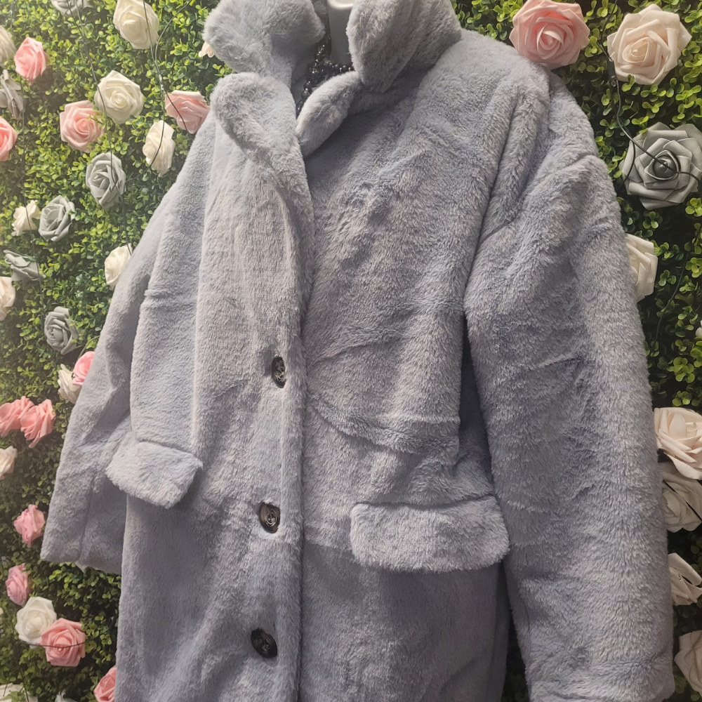 Giselle Longline Faux Fur Coat