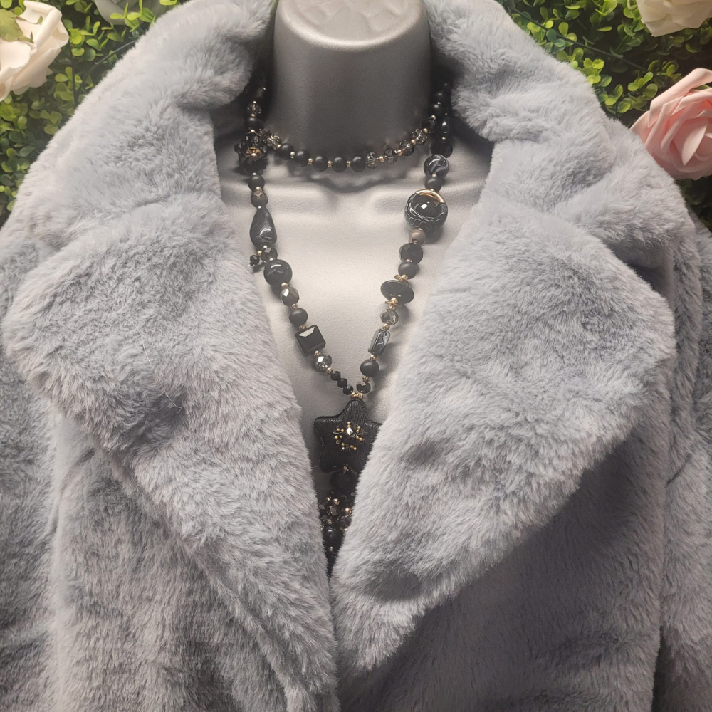 Giselle Longline Faux Fur Coat