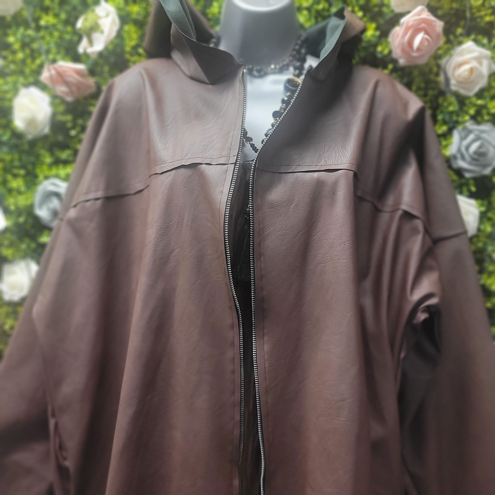 Blondie's PU Longline Bomber