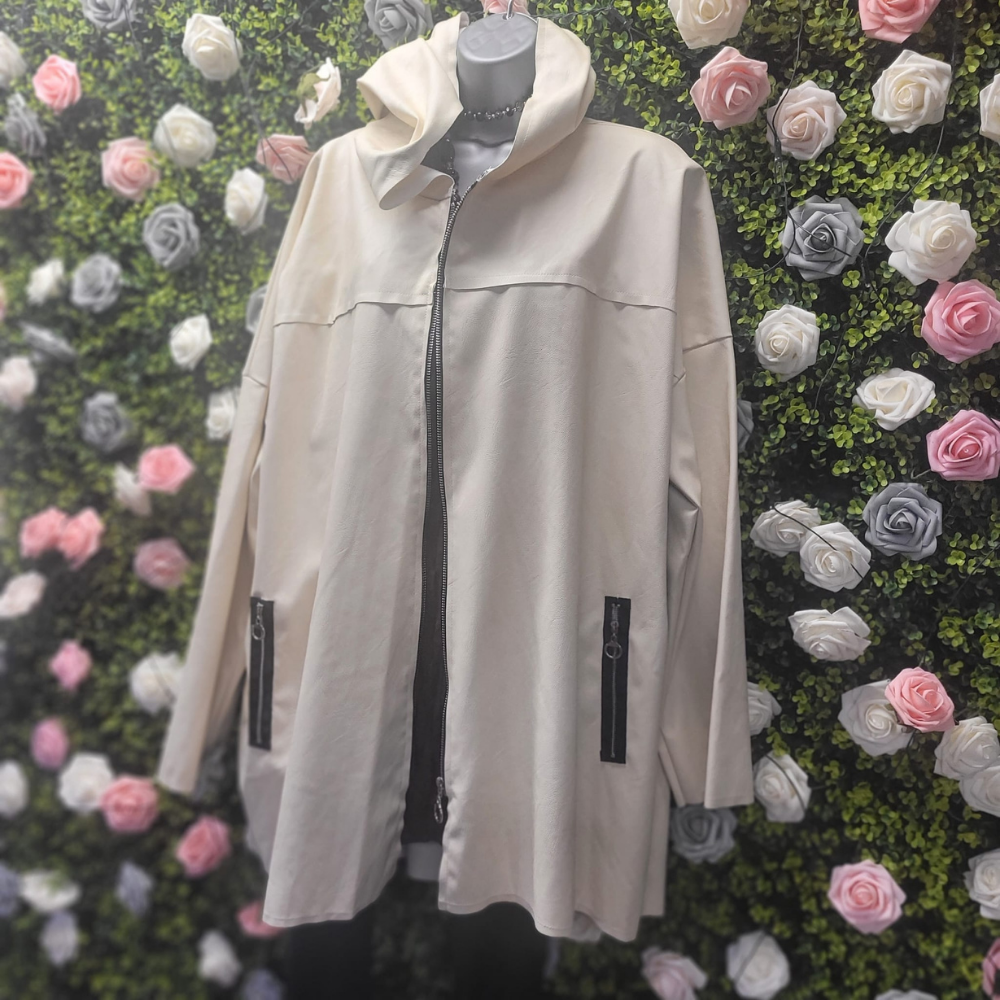 Blondie's PU Longline Bomber