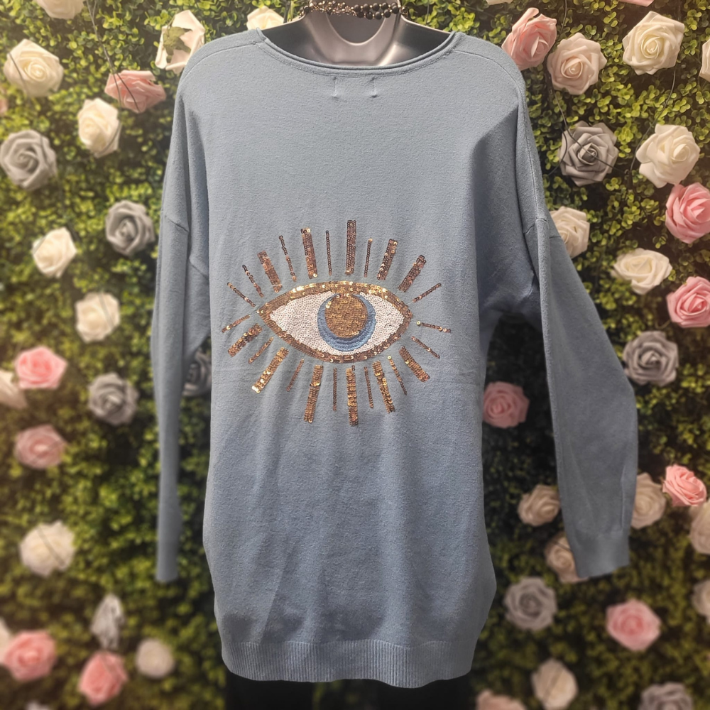 Blondie's All Seeing Eye Fine Knit Jumper