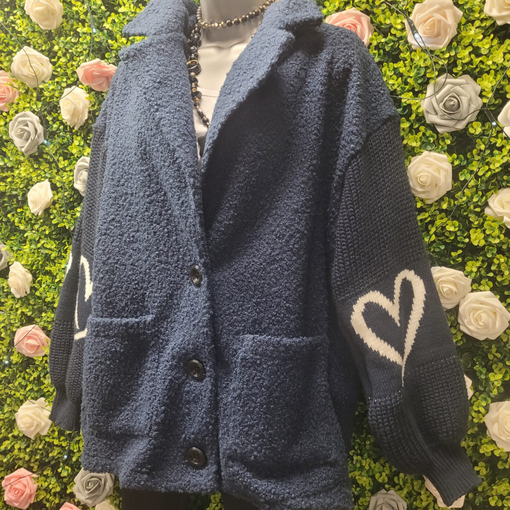 Betty Boucle Heart Sleeved Jacket