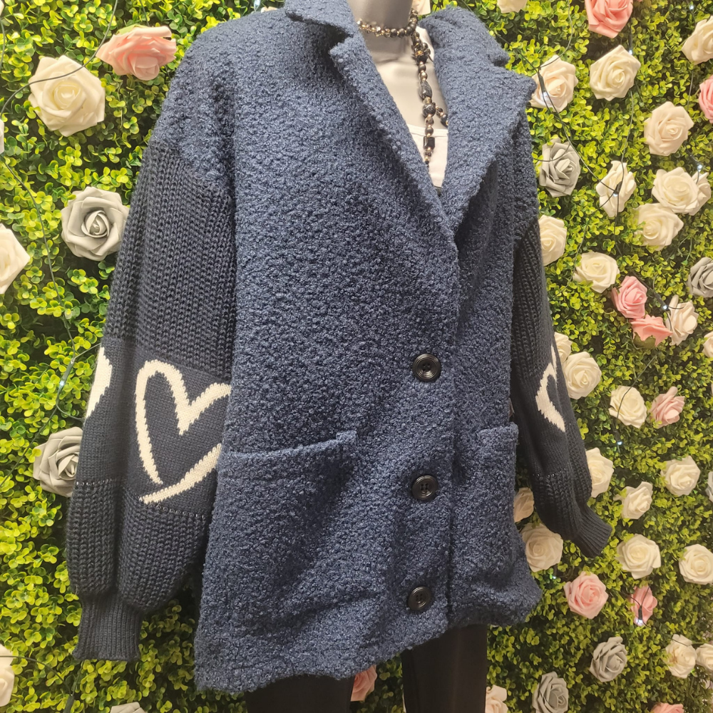 Betty Boucle Heart Sleeved Jacket