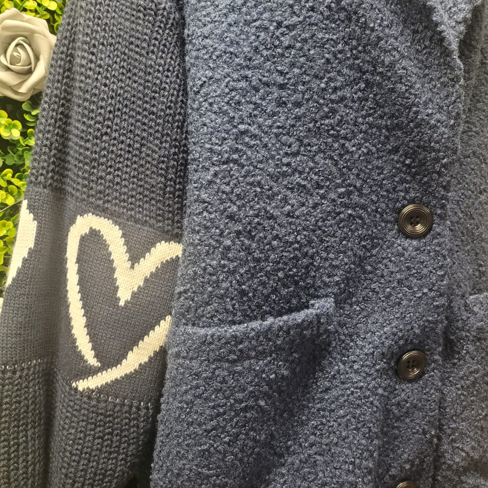 Betty Boucle Heart Sleeved Jacket