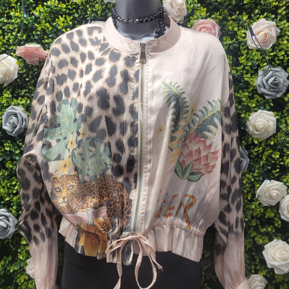 Tiger's Eye Sheer Cotton Bomber