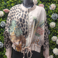Tiger's Eye Sheer Cotton Bomber