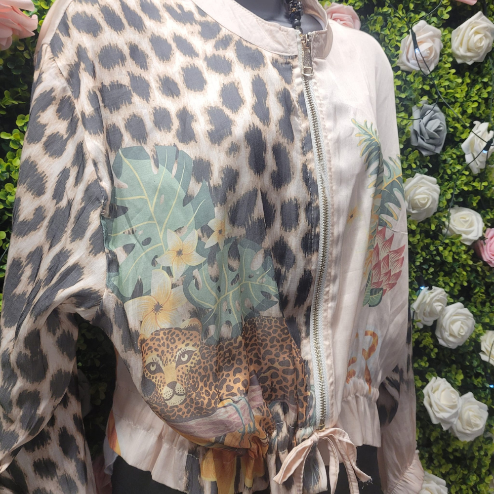 Tiger's Eye Sheer Cotton Bomber