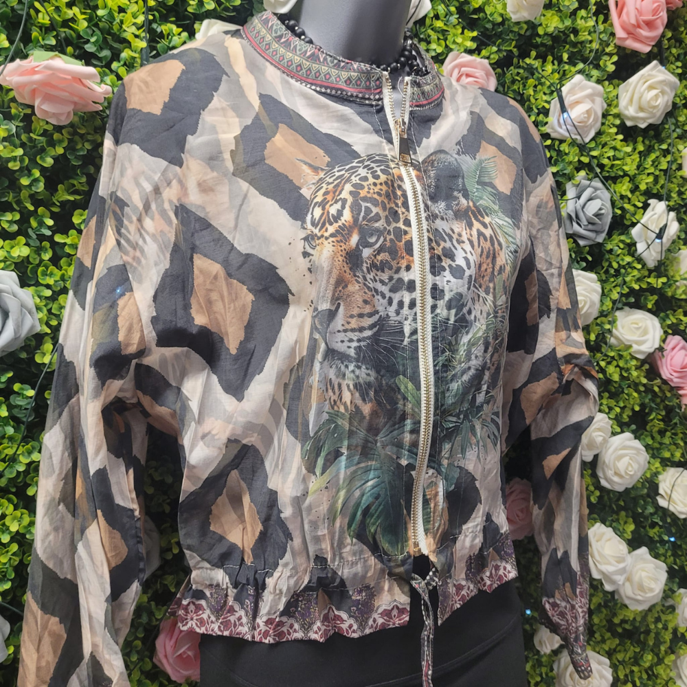 Safari Sheer Cotton Bomber