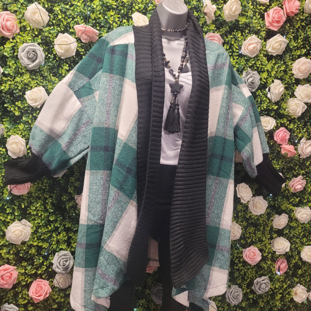 Tara Tartan Midlength Coatigan