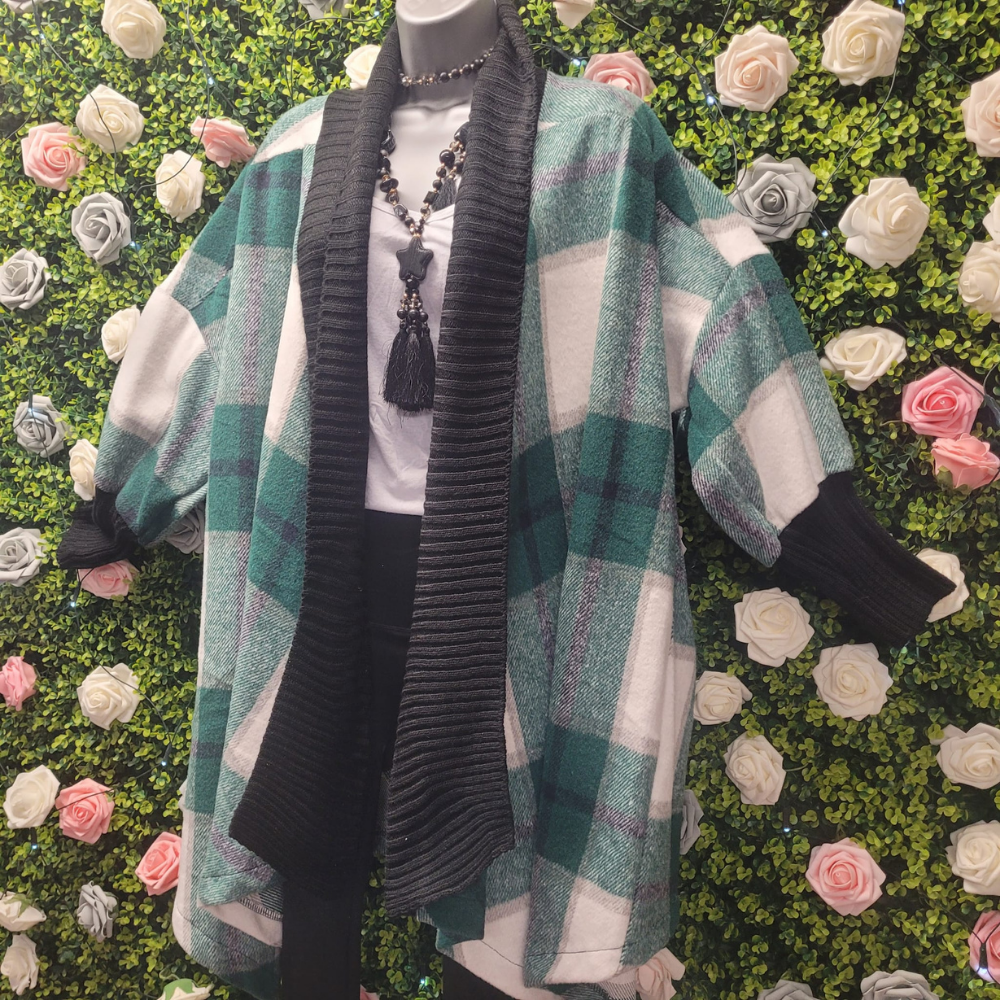 Tara Tartan Midlength Coatigan