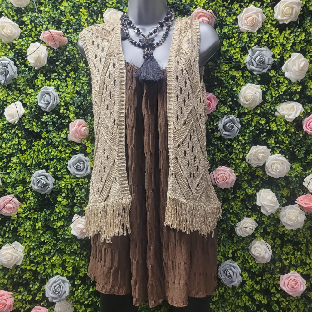 Saskia Soft Gold Waistcoat