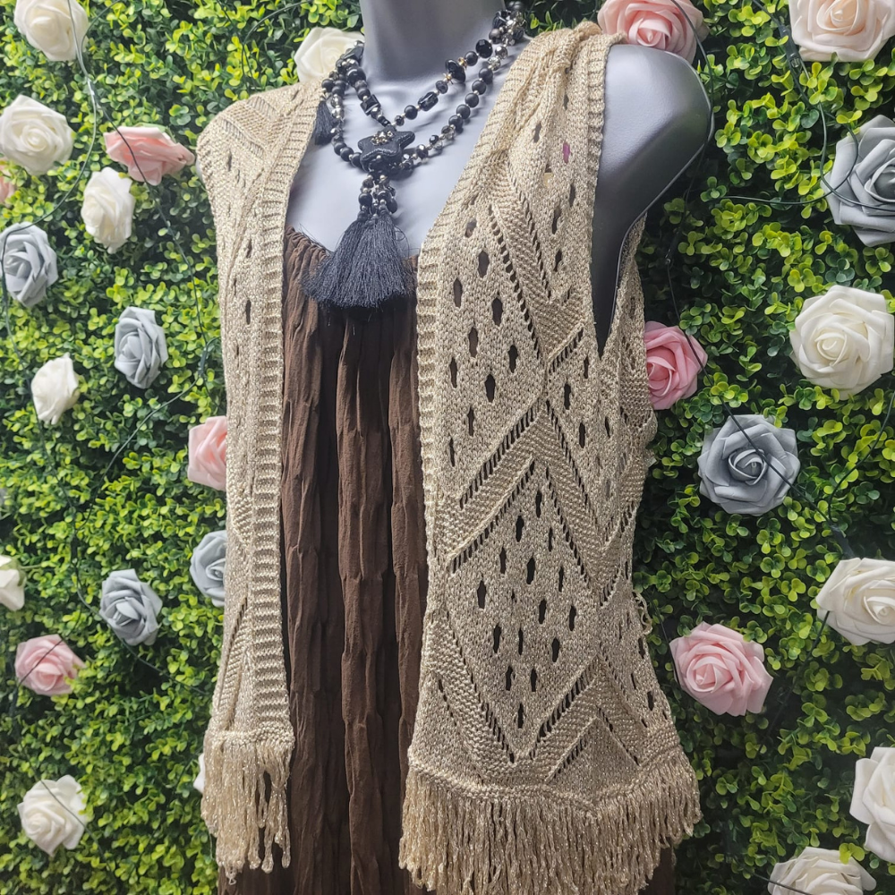 Saskia Soft Gold Waistcoat