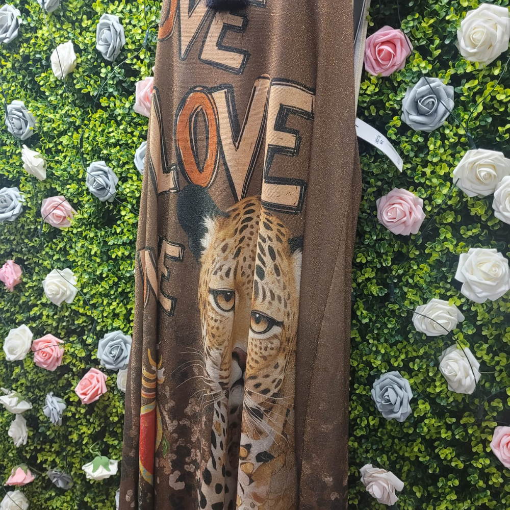 Love Leopard Glitz Maxi Dress