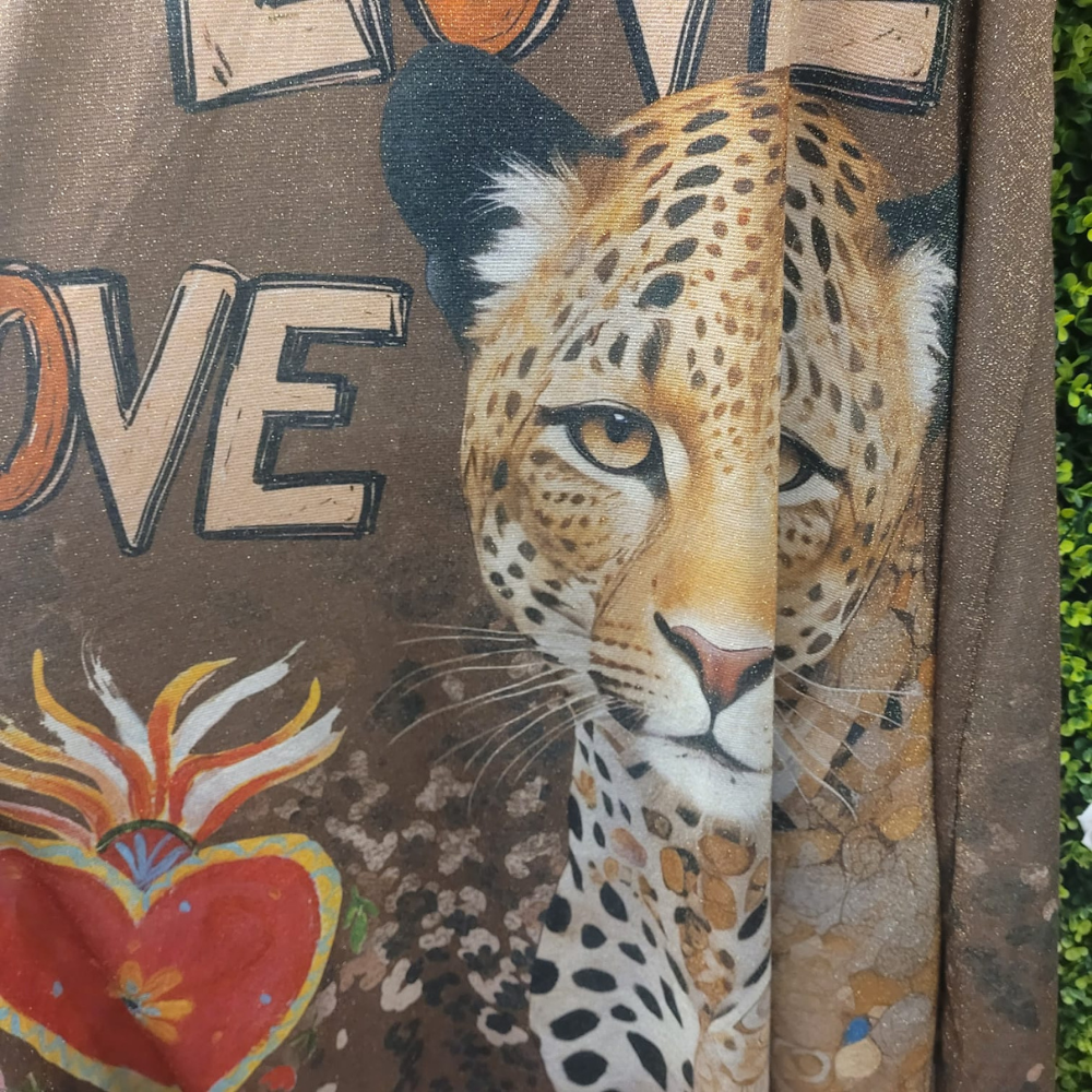 Love Leopard Glitz Maxi Dress