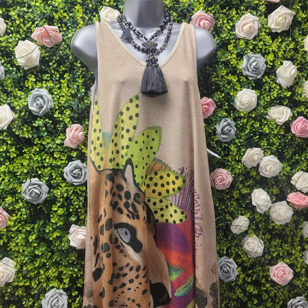 Leopard Queen Glitz Maxi Dress