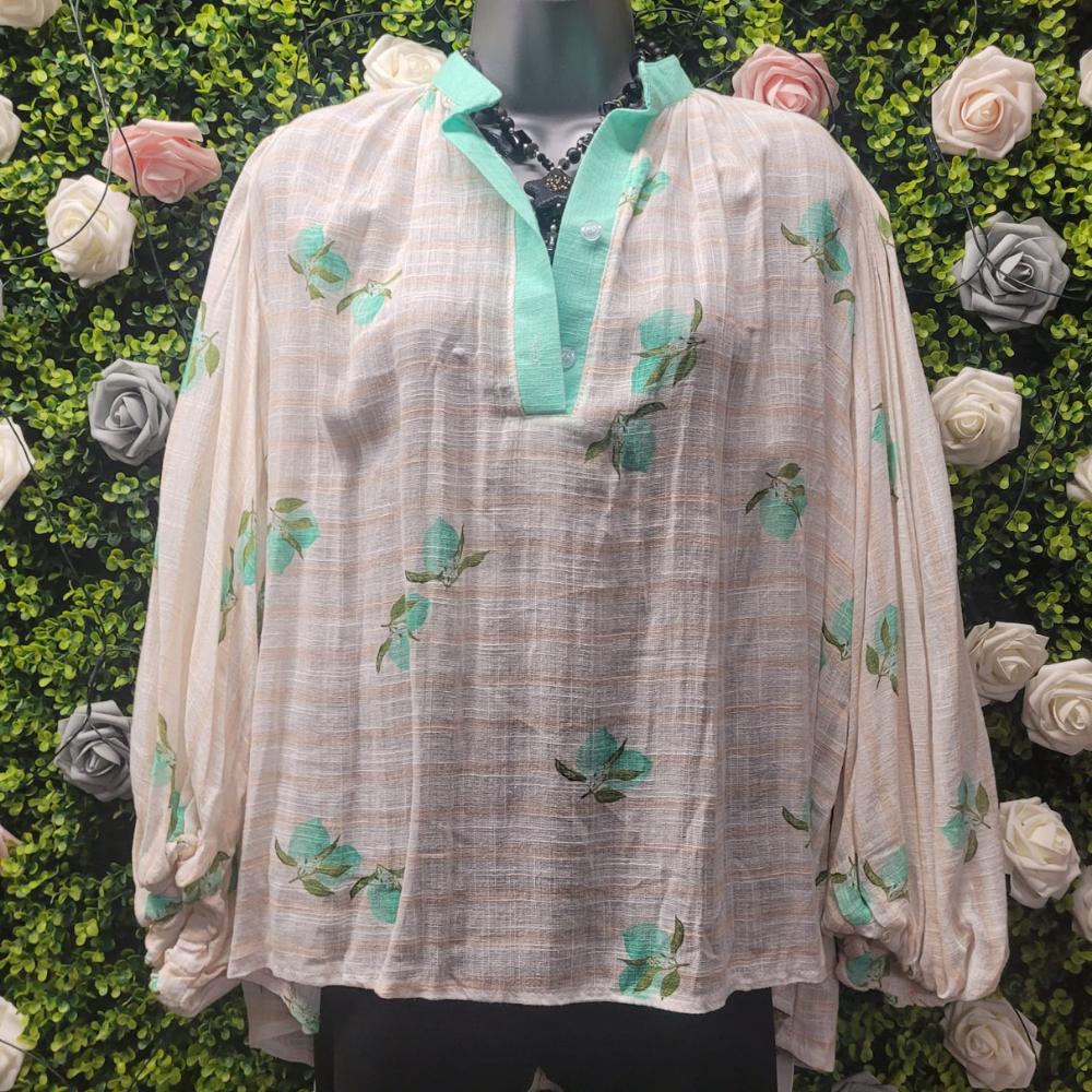 Love Lime Balloon Sleeve Shirt