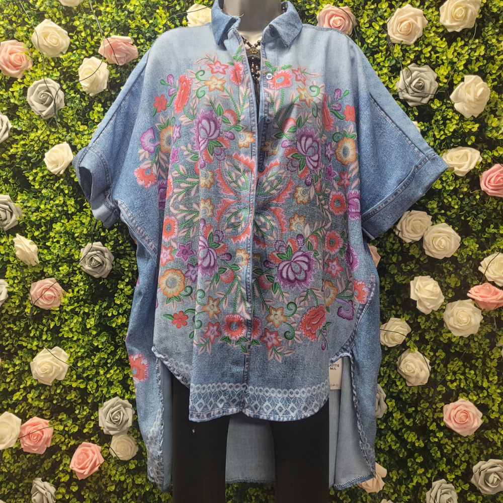 Flora Oversized Asym Shirt