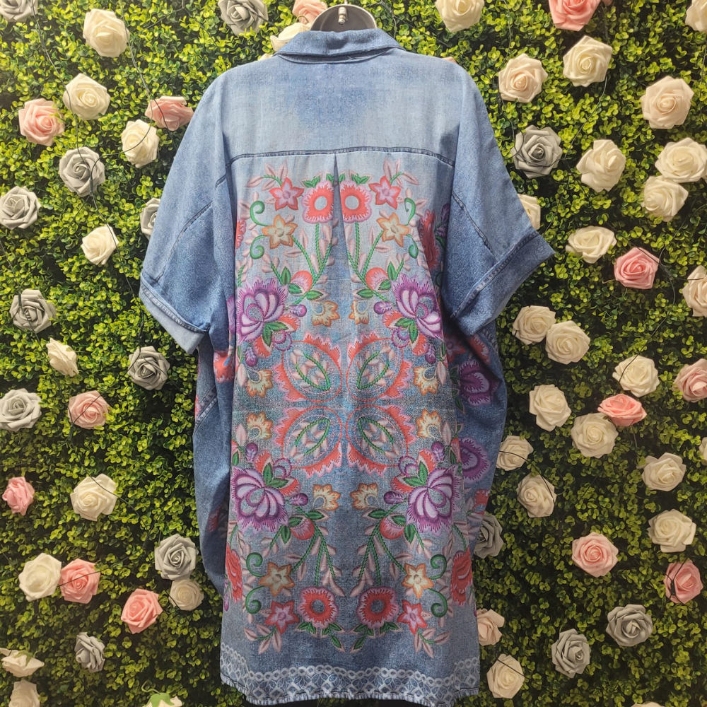 Flora Oversized Asym Shirt