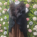 Megan Faux Fur Trim Crocheted Gillet