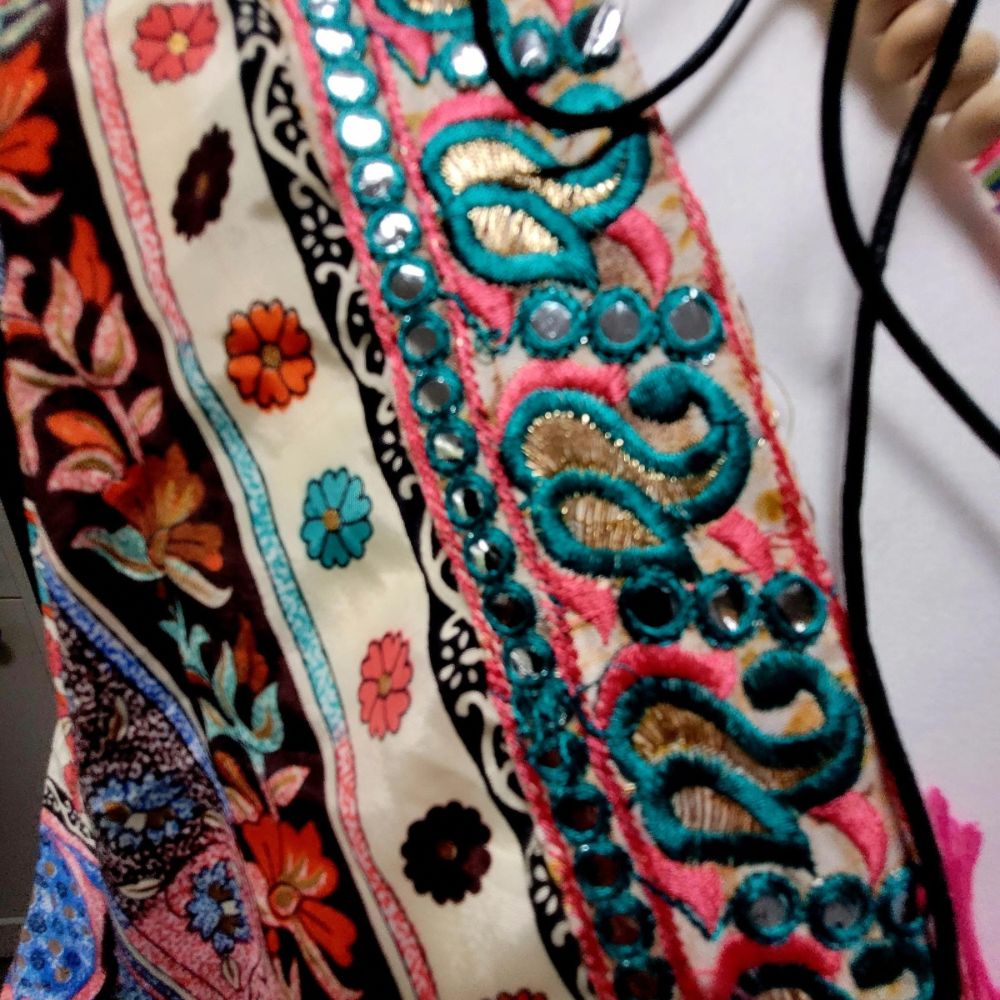 Maya Mirrored Colourful Paisley Print Maxi Dress