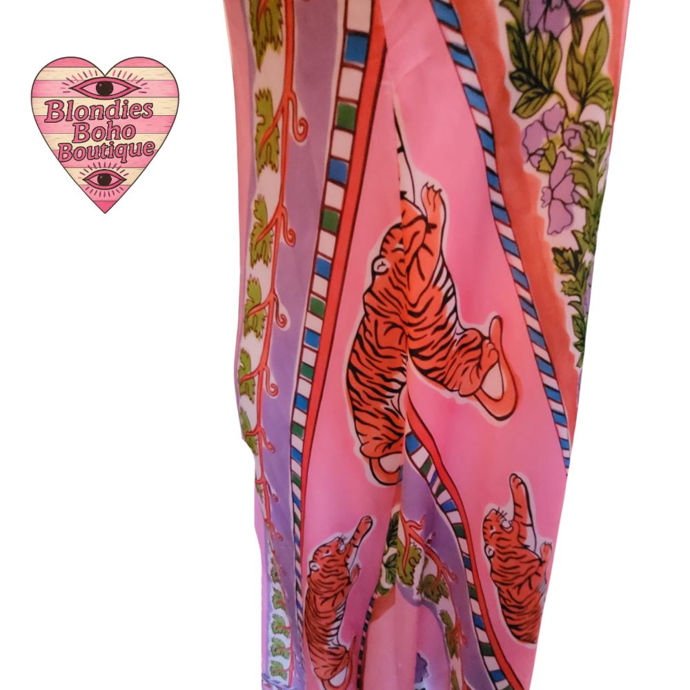 Mazz Pink Leopard Slip Dress